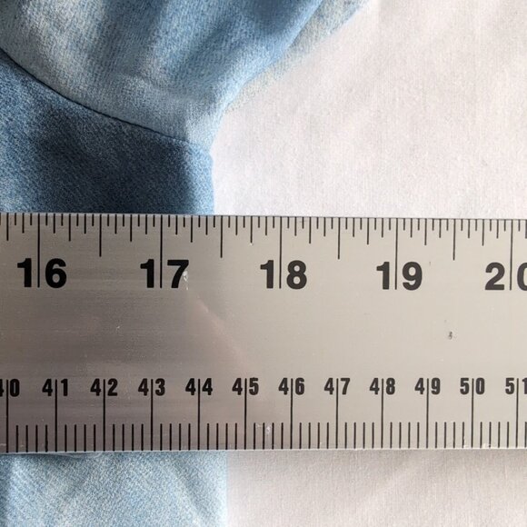 NWT Dazy Women's Blouse Blue Cropped Flowy Summer, Medium - Picture 6 of 7